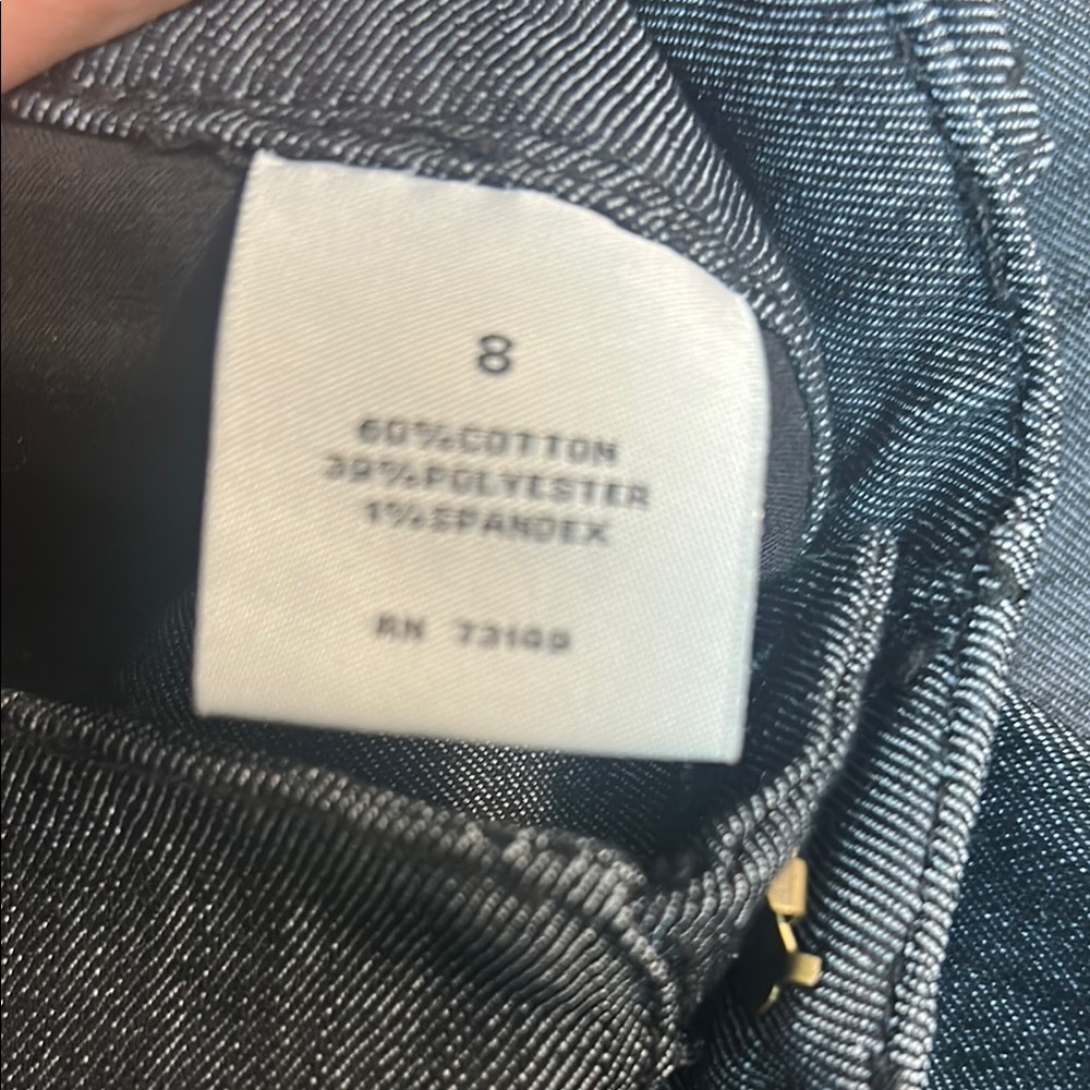 Blue Bermuda Denim Shorts Tailored Knee-Length SIZE 8 by One 5 One - Picture 9 of 13